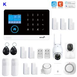 Kits TAIBOAN 4G WIFI Alarm Host System Tuya Smart Life APP Remote Control Wireless 433MHZ accessories Support For Customised