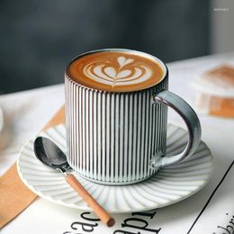 Mugs Ceramic Couple On Cup Home Retro Senior Sense Light Luxury High Appearance Level Nordic Large Capacity Coffee Mug