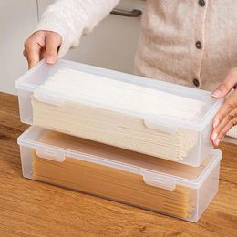Storage Bottles Large Capacity Reusable Kitchen Food Sealed Crisper Container Spaghetti Box Household Supplies
