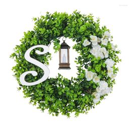 Decorative Flowers Plant Garlands Delicate Handmade Design For Wedding Or Party Garden Statue