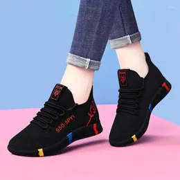 Casual Shoes Spring & Autumn Women Girls Breathable Black Air Mesh Female Running Sneakers Size 36-40