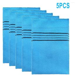 Towel 5pcs Double-sided Korean Exfoliating Bath Washcloth Body Scrub Shower Portable For Adults Coarse Grain Brush