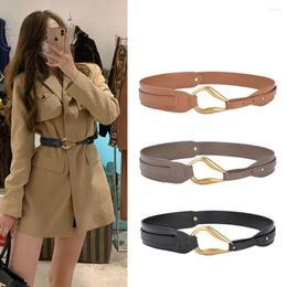 Belts Luxury Women Wide Belt Fashion Genuine Leather Waist Soft And Comfortable Windbreaker Sweater Dress Waistband