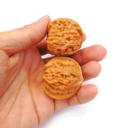 2pcs Palm Massager Walnut Hand Exercise Balls for Acupressure Hand Massage and Health Improvement with Walnut Core Massage Balls