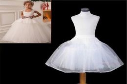 2017 Latest Children Petticoats Wedding Bride Accessories Little Girls Crinoline White Long Flower Girl Formal Dress Underskirt5493854