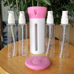 Liquid Soap Dispenser Travel Four In One Sub Packaging Lotion Bottle Portable Shampoo Storage Cosmetics Repeatable Filling