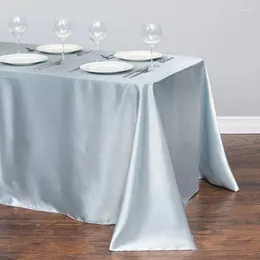 Table Cloth 2024 Tablecloth Weddi Wedding Christmas Party Home DecorationRectangle Satin Banquet Dining Cover