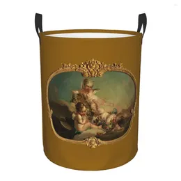 Laundry Bags Allegory Of Autumn Basket Collapsible Boucher Rococo Renaissance Toy Clothes Hamper Storage Bin For Kids Nursery