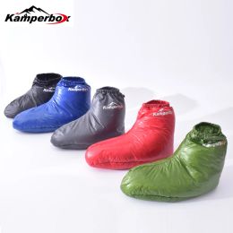 Gear Kamperbox Down Slippers Down Socks Camping Down Booties for Sleeping Bag Camping Down Socks Aq3