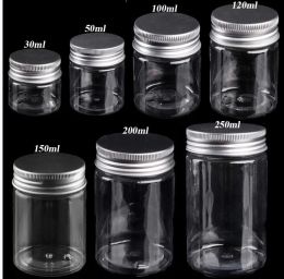 Bottles 24pcs/lot Clear Plastic Jar and Lids Empty Cosmetic Containers Makeup Box Travel Bottle Candy Jar Glass Mason Jars with Lid