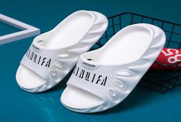 Letter Print Couple White Indoor Slippers Men Soft Comfort Men Platform Slides Casual House Slippers Men Summer chancleta hombre6760062