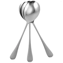 Spoons Stainless Steel Serving Spoon Soup Tableware Home Practical Rice Large Metal
