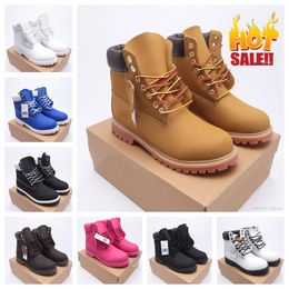 New Designer timberlan boots shoes Men Boots Waterproof Ankle Classic Martin Shoe Cowboy Yellow Red Blue Black Pink Hiking