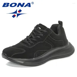 Casual Shoes BONA 2024 Designers Suede Sneakers Trend Men Italian Leisure Footwear Man Vulcanised Mansculino