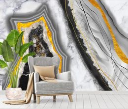 Wallpapers 3D Marble Wallpaper Nordic Mural For Living Room TV Background Art Decor Makeup Backdrop Papers Home