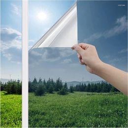 Window Stickers And Privacy Mirror Film Sun Household Colour One-way Adhesive Glass Shading Protection Detachable Sticker