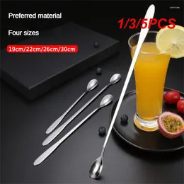 Coffee Scoops 1/3/5PCS Stainless Steel Ice Spoon Silver Beautifully Polished Preferred Material Thickened One Piece