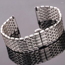 Watch Bands Stainless Steel Bracelet Watchband Silver 16mm 18mm 20mm 22mm Women Men Band Strap Accessories