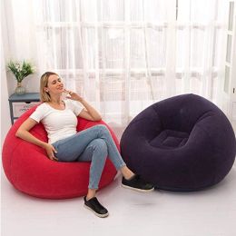 Gear Large Lazy Iatable Sofa Chairs Pvc Lounger Seat Bean Bag Sofas Pouf Puff Couch Tatami Living Room Camping Backpacking Travl