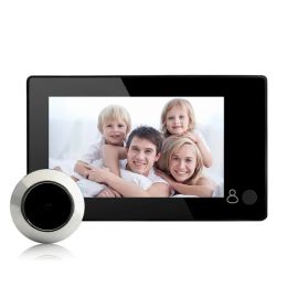 Doorbells 4.3" Monitor Video Doorbell Digital Viewer Videoeye Libattery Powered Door Peephole Camera Photo Record