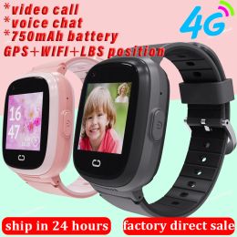 Watches LT30 4G Kids Smart Phone Watch Video Call GPS WIFI SOS Monitor Camera IP67 Waterproof Clock Child Voice Chat Baby Smartwatch