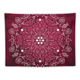 Tapestries Mandala Cranberry Tapestry Aesthetic Home Decor Cute