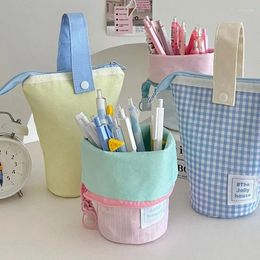 Storage Bags Cosmetic Totebag Water Bottle Outdoor Punch Cute Pen Holder Cartoon School Supplies Stationery Bag Student Organizer Pouch