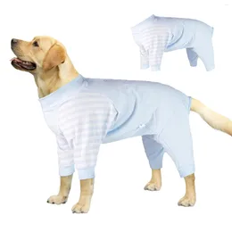 Dog Apparel Autumn Winter Clothes Pet Home Anti-hair Loss Medium/Large Dogs Four-legged Cotton Clothing Pyjamas Gowns