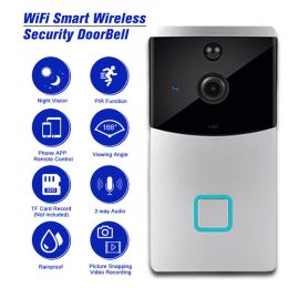 Intercom iCSee WiFi Smart Video Doorbell Camera Wireless Home Security Door Bell Twoway Audio Intercom Record Night Vision