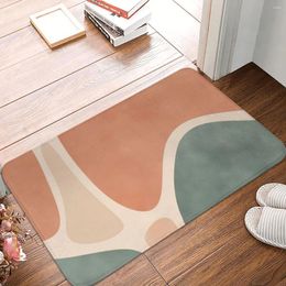 Carpets Earth Tones Shapes Doormat Rug Carpet Mat Footpad Polyester Anti-slip Washable Front Room Corridor Kitchen Bedroom Balcony