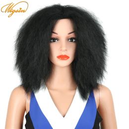 Wigs WIGSIN Afro Kinky Curly Fluffy Synthetic Hair Black Wigs for Women