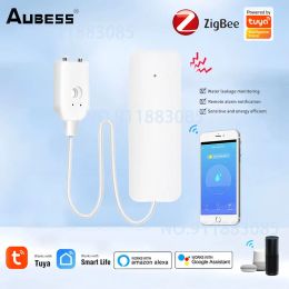 Control Tuya ZigBee Smart Water Leak Sensor APP Control Water Overflow Level Detector Smart Home Flood Leakage Sensors Need ZigBee Hub