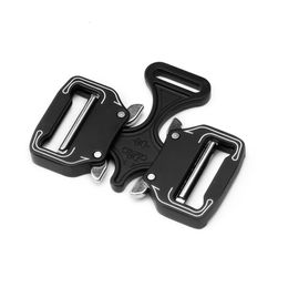 Belt Buckle 38mm Tactical Quick Release Metal Double Webbing Outdoor Sports Rock Climbing Clip 240401