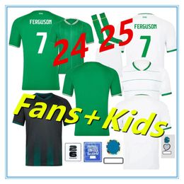 2024 Ireland Home Green Football Men's Shirt DOHERTY DUFFY 2023 24/25 National Team White Top Egan BRADY KEANE Hendrick McClean Football Shirt Children's Set