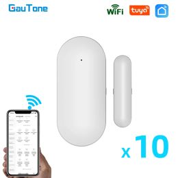 Detector GauTone PB69 TUYA Smart Wifi Door Sensor Home Security Alert Security Alarm Window Detector APP Notification Smart Life