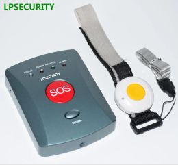 Kits LPSECURITY 1 TO 10 BUTTONS elderly GSM alarm system kit with wireless panic Button emergency alert SMS Call