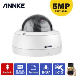 System ANNKE C500 5MP HD Security Surveillance System Camera BuiltMic Audio IP67 Recording Waterproof Full Color Camera Kit