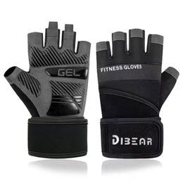 1 Pair Gym Gloves Fitness Weightlifting Gloves Body Building Training Sports Exercise Dumbbell Sport Workout Glove for Men Women 240322