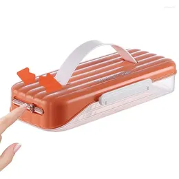 Storage Bottles Refrigerator Dumpling Box Large Capacity With Timer Portable Organizer For Home Anti-Stick Container