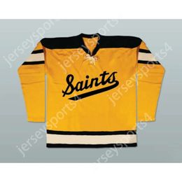 Gdsir Custom ST. PAUL FIGHTING SAINTS OLD SCHOOL HOCKEY JERSEY NEW Top Ed S-M-L-XL-XXL-3XL-4XL-5XL-6XL