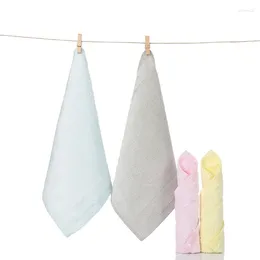 Towel 1Pc 25x25cm Bamboo Charcoal Fiber Solid Color Children Hand Face Beauty Makeup Clean Cloth