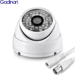 Cameras Gadinan 5MP AHD Camera H.265 Outdoor Security Waterproof Night Vision Video CCTV Surveillance Metal Dome Camera XMEye Pro APP