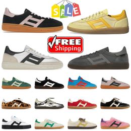 free shipping shoes spezial Luxury Shoe Men WOmen Core Black Clear Pink Gum Almost Yellow Silver Metallic Wales Bonner Leopard Athletic Sports Sneakers Loafers 36-45