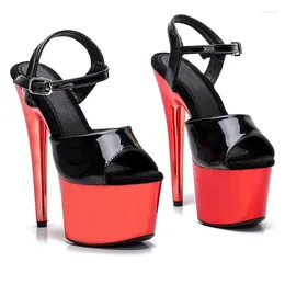 Dance Shoes LAIJIANJINXIA PU Uppre Color High Heel Sandals 17cm /7inch Sexy Model Show And Pole Dancing 016