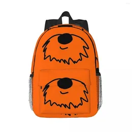 Backpack Orange Schnauzer Beard - Schnauzerfest Backpacks Boys Girls Bookbag Casual Students School Bags Travel Rucksack Shoulder Bag