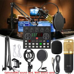 Microphones Live Equipment Condenser Microphone with V8S Live Sound Card(Optional)for Live Streaming Singing YouTube Tik Tok Gaming
