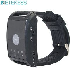 Accessories Retekess 433MHz 4 Channel Watch Receiver Wireless Cafe Office Pager Restaurant Calling System for Call Waiter Coffee Shop