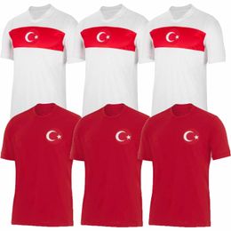 2024 2025 Turkiye Soccer Jersey Euro Cup 24 Turkey National Team Home Away white red DEMIRAL Kokcu YILDIZ ENES calhanoglu Football Shirts Kit