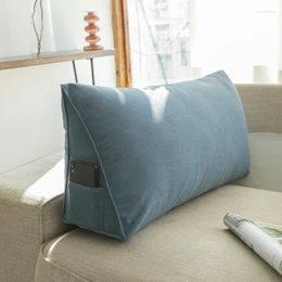 Pillow Soft Sofa Throw Living Room Triangle Rectangular Back Office Long Strip Bay Window Waist Pillows Home Decor