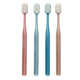 New Oral Hygiene Care Ultra-fine Soft Hair Eco Friendly Portable Travel Tooth Brush Fibre Nano Fibre Soft Hair Toothbrush Wave